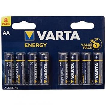 Varta 4106 - Pack de 8 Pilas alcalinas AA, Color Azul