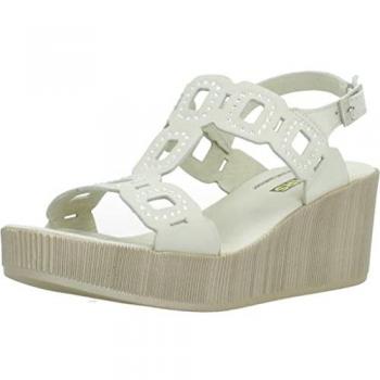 Sandalias de Cuero Beige Confort 24 Horas Modelo 25715 Talla 40
