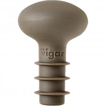 VIGAR Maid Tapón de Botella, Silicona, Gris, Dimensiones: 4 X 4 X 5.8 Cm
