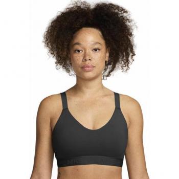 Nike - Sujetador deportivo Indy Medium Support para mujer, regulable con acolchado, color negro, talla XS