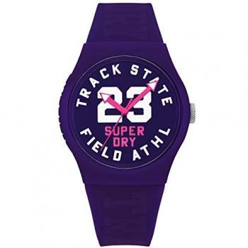 Superdry Women's Analog Quartz Watch with Silicone Strap SYL182VV
