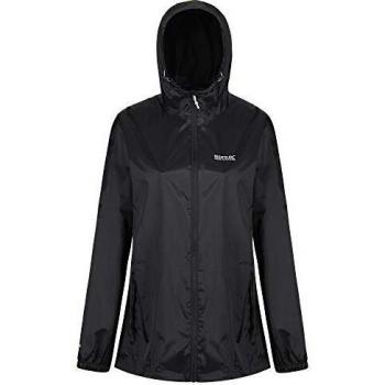 Regatta Lightweight Women's Pack-It III Waterproof Jacket, Black, Size 12