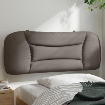 Cabecero de cama acolchado en tela gris taupé 100 cm Tortorora