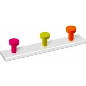 NESU - Percha Madera 3P Colores B.Bca Nesu