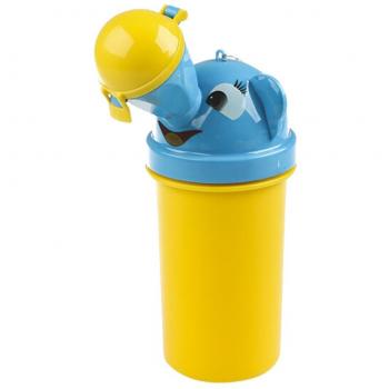 Portátil Orinal De Bebé Higiénico Urinal De Emergencia Para Acampar Asiento de Inodoro Para Niña Niños De Viajes En Coche - amarillo