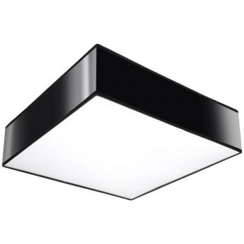 Aplique de Techo HORUS 35 Negro E27 PVC 2 Bombillas LEDBOX Iluminación Interior LED