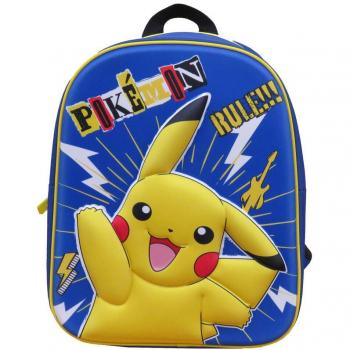 Mochila 3D Pikachu Pokemon 30cm