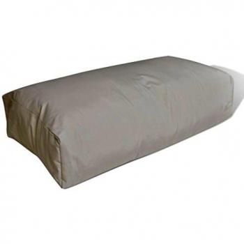vidaXL Cojín Tapizado de Asiento 80 x 40 x 20 cm Blanca Arena