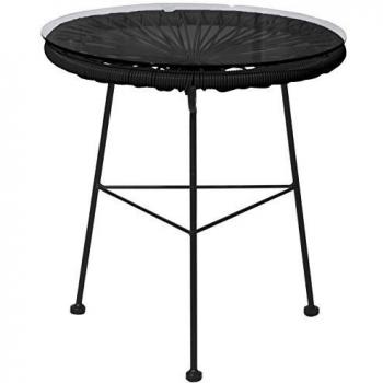 Eurosilla SA Acapulco Mesa para Jardín, Negro, 1