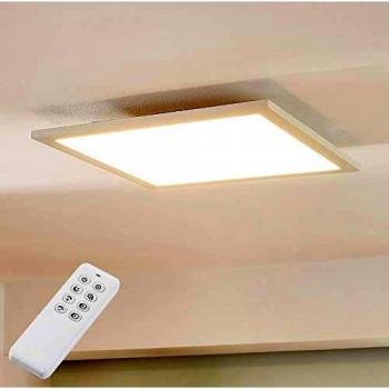 Panel LED Dimmerable Lysander de 39 cm, CCT, Blanco, Aluminio para Oficina y Estudio