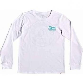 Quiksilver - Camiseta de Manga Larga - Niños 8-16 - Blanco