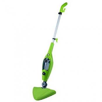 Escoba Limpiadora a Vapor DCG DR2850N 1300W con 12 Accesorios, Cabeza Flexible, Depósito de 400ml y Cable de 5m