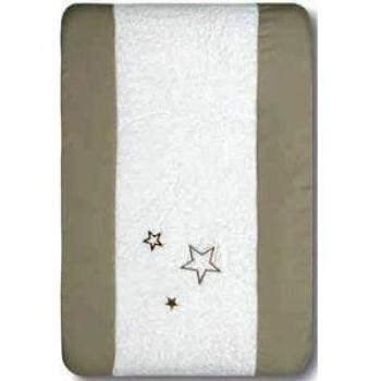 Pirulos Osito Star - Funda para cambiador ajustable, color lino