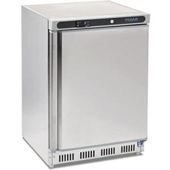 Frigorífico de sobremesa Polar de acero inoxidable 150L, modelo CD080, clase A