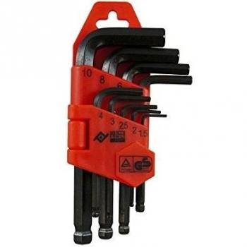 PROFER TOP - Llave Allen Ex Corta P/Bola 9P Profer Top 1,5-10 Mm
