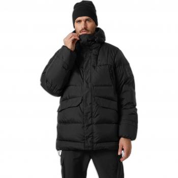 Parka Plumón Arctic Down Patrol Negro De Helly Hansen con capucha, tamaño S