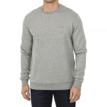 Sudadera Armani Jeans de manga larga y cuello redondo gris 7V6M69-6JQDZ para hombre