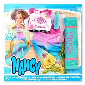 Nancy Un Día de Yoga - Muñeca de moda con conjunto deportivo, incluye ropa de yoga y accesorios, diseñada para fomentar el juego imaginativo y la actividad física