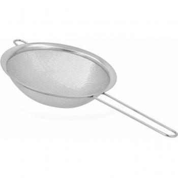 Colador Quid Acero 20 cm - Colador de acero inoxidable, diámetro de 20 cm, apto para lavavajillas, diseño ergonómico con mango antideslizante y base estable
