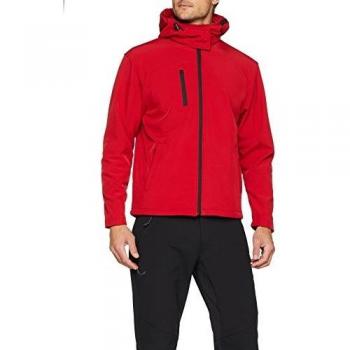 Chaqueta Softshell con Capucha para Hombre TX Performance 2XL Roja/Negra