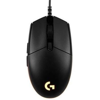 Logitech G203 Prodigy Ratón Gaming con cable, 8000 DPI, RGB LED Personalizable con 16,8 M Colores, Peso Reducido, 6 Botones Programables, Memoria Integrada, PC/Mac,G203 1ª Gen.,Negro