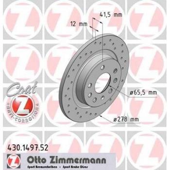 Disco de freno ZIMMERMANN 430.1497.52