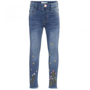 NAME IT Pantalones Tejanos Niña DNMAMALIA - 110, Medium Blue Denim