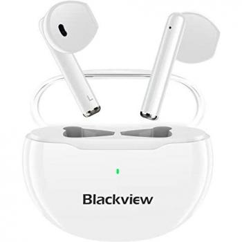 Auriculares Inalámbricos, Auriculares Bluetooth 5.3 HD Micrófono, Blackview Airbuds 6 Cascos Inalambricos/Cancelación de Ruido/HiFi Estéreo/IPX7 Impermeable/Control Táctil/Reproducci 24H