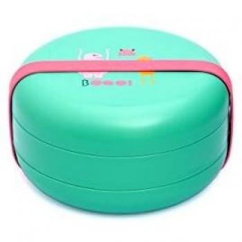 Suavinex - Set Platos BOOO +4 Meses. Capacidad 2 Comidas. Apto Para Microondas y Lavavajillas, Color Verde