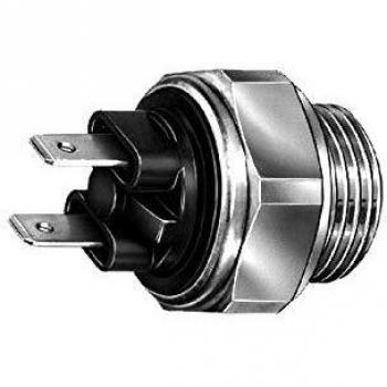Interruptor de temperatura para ventilador de radiador HELLA 6ZT 007 800-061 - 12V, 2 polos, conector plano, atornillado