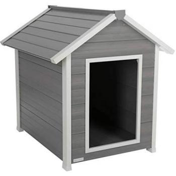 Kerbl ECO Caseta para Perros Hendry Articulos Mascotas Gris/Blanca 88x98x101cm