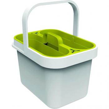 Joseph Joseph - Cubo con compartimentos para organizar productos de limpieza, color verde