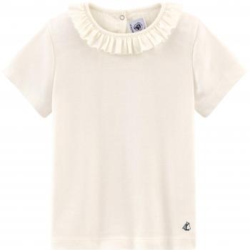 Petit Bateau AISV TS MC, Camiseta para Niñas, Blanc