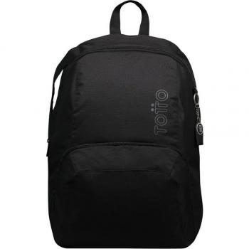 Mochila Totto Ometto Negra con Detalles en Gris - Edición Limitada