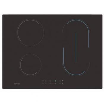 Placa Vitrocerámica Candy CH74BVT 4 Zonas 70 cm Negra Integrada