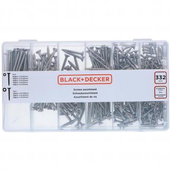 Surtido de tornillos para madera cabeza PH Black+Decker