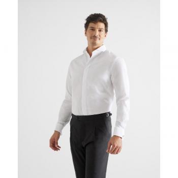Camisa blanca de vestir para hombre