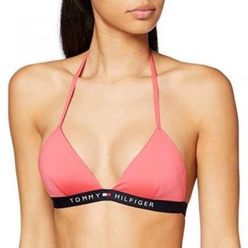 Tommy Hilfiger Triangle Fixed Parte de Arriba de Bikini, Azul