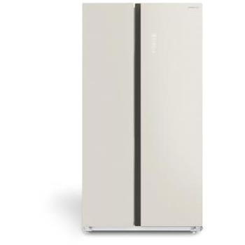Frigorífico Side by Side 550L No Frost con Dispensador de Agua y Tratamiento Antibacterias - Blanco Roto