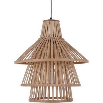 Lámpara de Techo Colgante 53 x 53 x 54 cm Bambú Natural Transparente