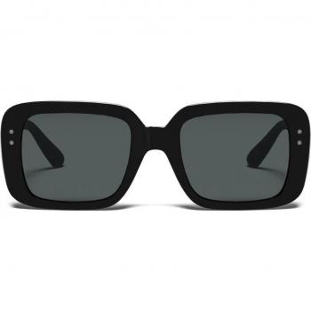 Hanukeii Bali Black Women's Sunglasses with Polarized Lenses UV400 Protection