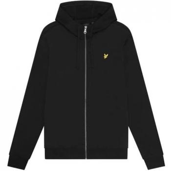Lyle & Scott Hybrid Zip Hoodie - Jet Black - Male - Size: M