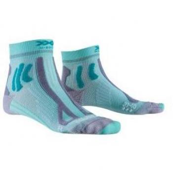 Calcetines X-SOCKS Trail Run Energy 4.0 (verde audrey/gris perla) para Mujer