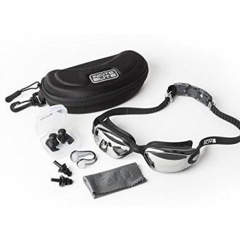 Gafas de Natación Profesionales Unisex con Protección UV y Anti-Vaho, Incluye Estuche, Clip Nasal y Tapones Auditivos - Garantía de Por Vida
