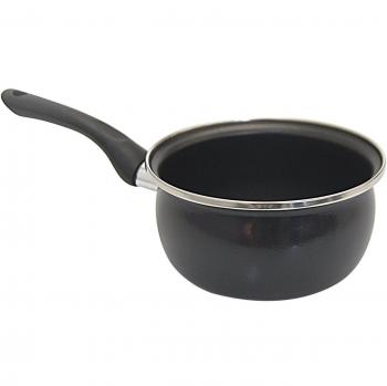 Algon Fenicia Cazo 14 cm, Acero, Negro Mate