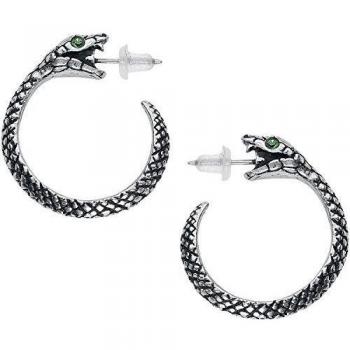 Alchemy Gothic Sophia Serpent Mujer Set de Pendientes Plateado, Peltre,