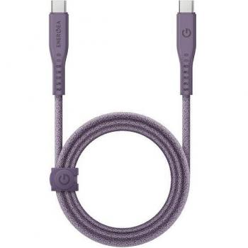 Cable USB-C Energea Flow 1.5m 240W 5A Carga Rápida Morado