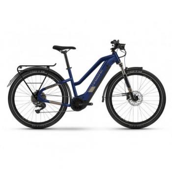 Bicicleta Eléctrica Haibike Trekking 7 Trapez blue/sand 2022 - Bicicleta Trekking Eléctrica Mujer - Batería I630wh - Ruedas de 27