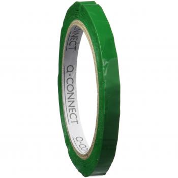 Q-Connect CINTA ADHESIVA 66M X 9MM VERDE PARA CERRAR BOLSAS