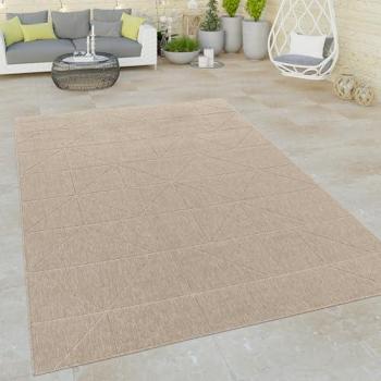 Alfombra Abstract Geometrico Beige 160x230 cm para Salon, Habitacion, Cocina y Terraza - Paco Home